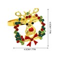 thumbnail image 2 of Xingzhi Christmas Dinner Napkins Elk Deer Design Multipurpose Decorations Inlaid Rhinestone Table Setting Paper Towels Dinning Jewelry, 2 of 6