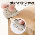 thumbnail image 2 of Portable Box Cutter Retractable with Ceramic Blades & Right Angle Groove, 2 of 7