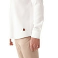 thumbnail image 2 of Avva Men's 100% Cotton, Regular Fit, Long Sleeve, Button Collar, Pocket Waffle, Dobby Shirt, Small, White, 2 of 8