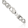 thumbnail image 2 of 925 Sterling Silver 9.5mm Figaro Link Chain Necklace, 2 of 4