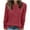 Red, variant on biudgviw Sweater for Women Crew Neck Ribbed Casual Pullover Shirts Long Sleeve Loose Fit Lightweight Fall Clothings Blouses