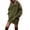 Army Green, variant on Tqcoqu Women's Oversized Hoodie Dress,Lightweight Drawstring Long Sleeve Hoodie Dress with Large Pocket