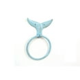 thumbnail image 2 of Handcrafted Model Ships  Cast Iron Whale Tail Towel Holder, Rustic Light Blue - 7.5 in., 2 of 2
