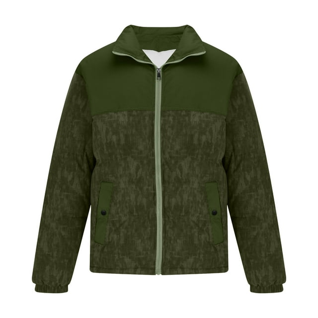 Puntoco Chaquetas De Abrigo Informales Sin Capucha De Manga Larga De Color Sólido A La Moda Para Hombre