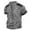 Gray, variant on Mens Henley Shirts Vintage Distressed Tops Lace Up Blouse Short Sleeve Casual Tee Shirts Gym Shirts Blue L