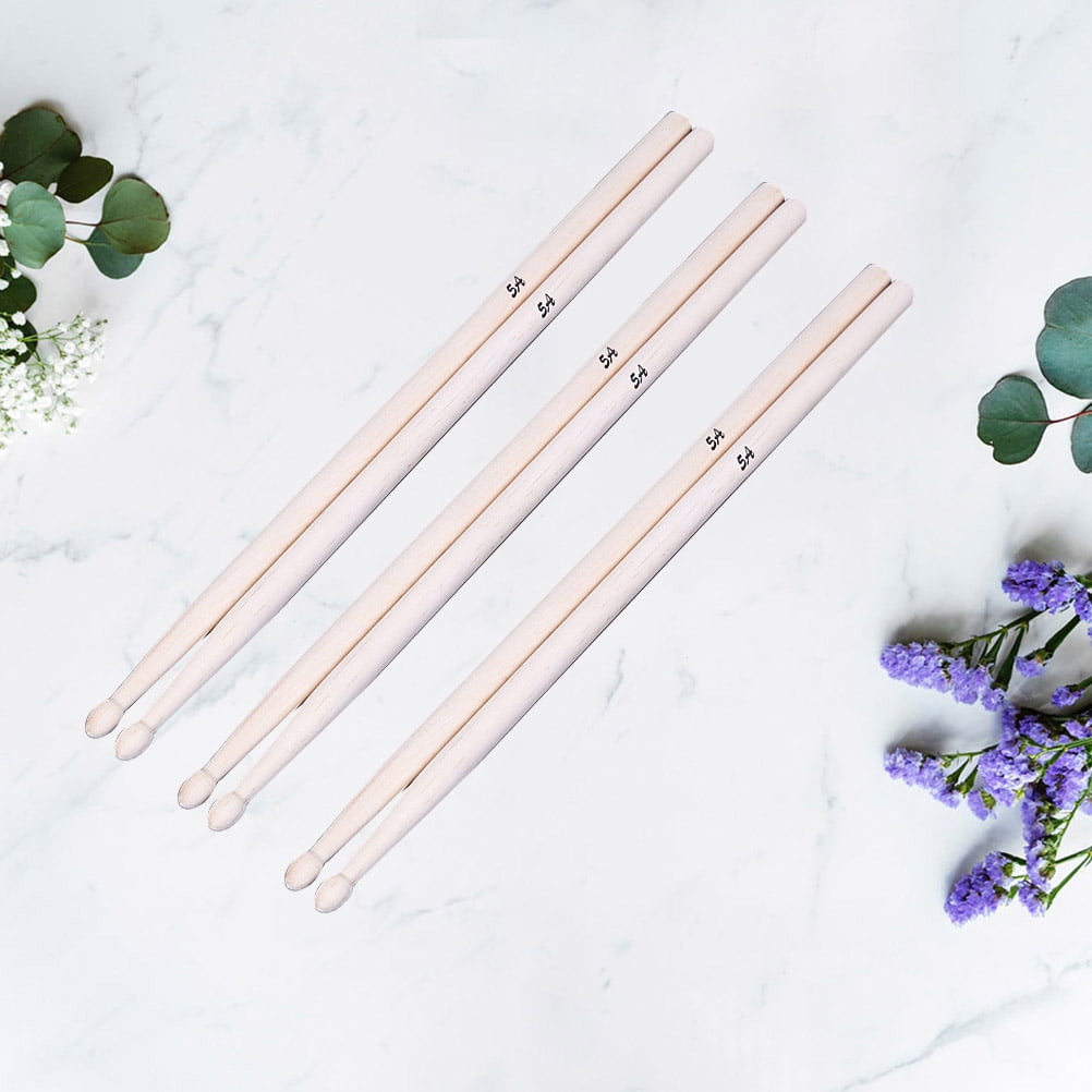 3 Pieces Outdoor Rain Drum Drumsticks Bulk Hickory for outside Miss