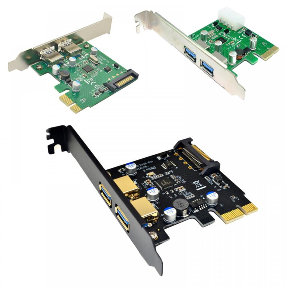 Lorddream 2 Ports USB 3.0 Super Fast 5Gbps PCI Express (PCIe) Expansion Card for Windows Server, XP, 7, Vista, 8, 8.1,10 PCs
