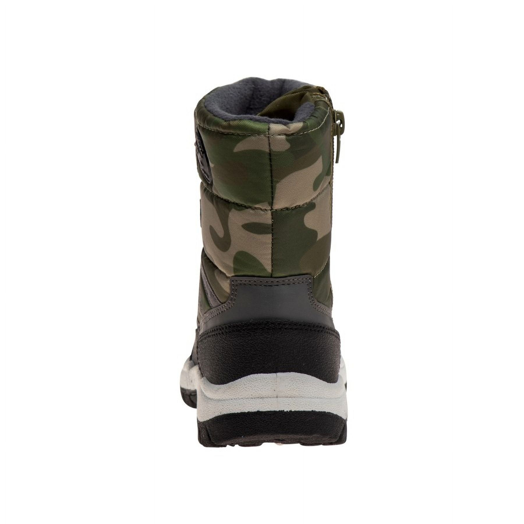 Beverly Hills Polo Club Little Kids Boys Snow Boots, Greencamo, 1