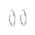 thumbnail image 1 of Daisyyozoid Wholesale Punk Rock Minimalist GeometricDistortion Gold Alloy Round Circle Hoop Earrings, 1 of 3