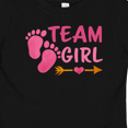 thumbnail image 4 of Inktastic Team Girl Pink Footprints and Arrow Boys or Girls Baby T-Shirt, 4 of 5