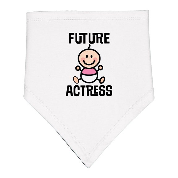 Inktastic Future Actress Girls Acting Theater Baby Bandana Bib