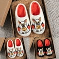 thumbnail image 2 of Gaexia Women's Cozy Halloween Slippers With Pumpkin And Dog Design Soft Shoes for Indoor Outdoor Casual Wear - w44-Black, 2 of 6