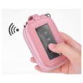 thumbnail image 2 of Estuche para llaves de coche NQ Monedero de cuero con doble cremallera Rosa, 2 of 5