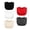Black White Beige Red Darkgray, variant on 5Pcs Women's Wearable Mock Camisole Bra Insert Overlay Modesty Panel Vest Multiple Colors Available
