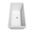 thumbnail image 4 of Sara 63 Inch Freestanding Bathtub in White with Polished Chrome Trim and Floor Mounted Faucet in Brushed Gold, 4 of 7