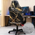 thumbnail image 4 of Uorisanigo Black Marble Gaming Chair Cover with Armrest Covers Removable Computer Chair Seat Cover for Office Non Slip Rotating Chair Cover for Dormitory Gift for Friends, 4 of 8