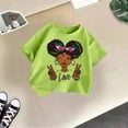 thumbnail image 5 of Girls Shirts Size 12-14 Cute Cartoon Graphic Tees Summer Clothes Short Sleeve T-Shirt Casual Round Neck Pullover Tops Gifts for Fashion Cool Girl Z02 Light Green 12-14 Years, 5 of 5