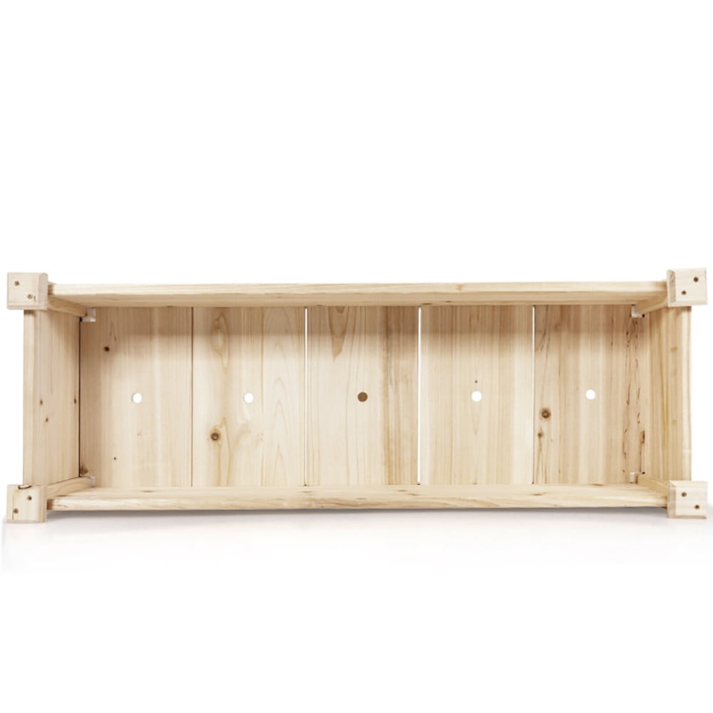 Spaco Raised Garden Bed Elevated Planter Box Wood for Vegetable Flower Herb, Outdoor Elevated Flower Box for Backyard/Patio/Gardener
