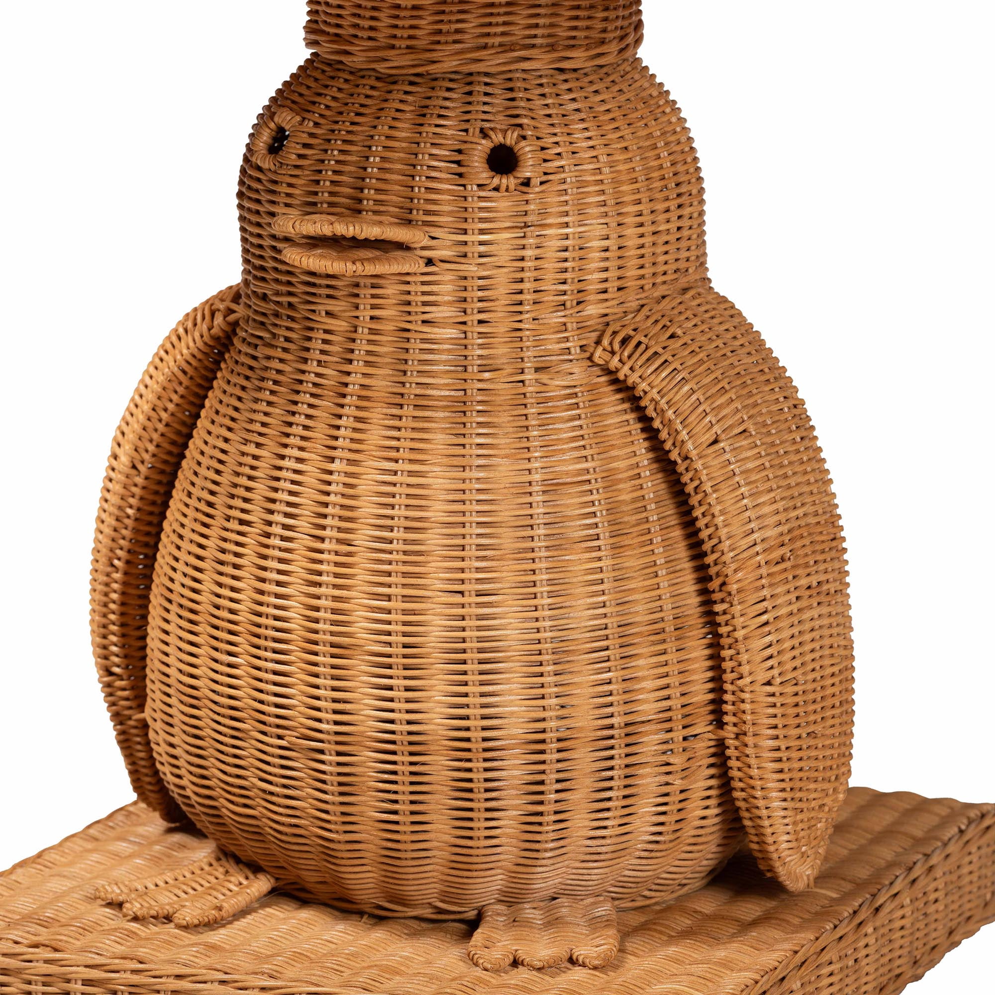 bali & pari Pembroke Boho End Table, Light Honey