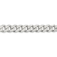thumbnail image 2 of 925 Sterling Silver 11mm Strass Chaîne Pendentif Pendentif Biseauté, 2 of 9