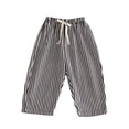 thumbnail image 2 of Maqroz Girls Striped Pants Elastic Waist Wide Leg Casual Summer Lightweight Bug Bite Resistant Trousers Loose Fit, 2 of 5