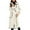 White, variant on Long Blend Coat With Belt Warm Winter Trench Overcoat For Ladies Fashion Double Lapel Outerwear Jacket winter clothing for women