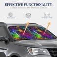 thumbnail image 4 of Haiem Bright Universe Car Windshield Sun Shade (2 Pieces) Foldable Windshield Sun Shade Car Accessories for Truck SUV Pickup-Medium, 4 of 6