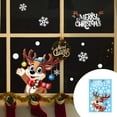 thumbnail image 2 of Tainini Christmas Snowflake Window Clings Stickers , Xmas Decals Holiday Snowflake Santa Claus Reindeer Decals for Party, 2 of 6