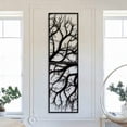 thumbnail image 2 of HELLOYOUNG 2PCS Tree Metal Wall Art Set, Vertical Iron Sculpture for Indoor and Outdoor, Modern Home Decor for Living Room Bedroom, Holiday Gift for Christmas Halloween Thanksgiving New Year, 2 of 2