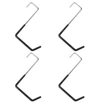 RUNROTOO 4Pcs Wall-Mounted Ladder Hooks Multi Color for Garage 7.9X5.7X0.4In