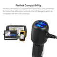 thumbnail image 3 of Cargador para coche para Garmin Nuvi, 2 puertos USB, adaptador de corriente para coche de 12 V/36 V con cable mini USB integrado para GPS Garmin Nuvi 200, 57LM, 67, C255, 2539LMT y 2597LMT., 3 of 5