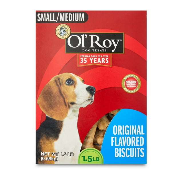 Ol' Roy Original Flavor Biscuits Dog Treats for Small and Medium Breeds