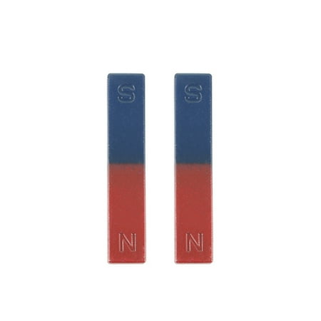 

2Pcs 36/70/110/180mm Bar Magnet NS Red Blue Magnetic Field Physical Experiment