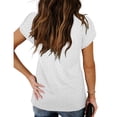 thumbnail image 5 of HAPIMO Women's Trendy Loose Tops Eyelet Dressy Tunic Clearance for Teen Girls Solid Color Ruched Summer Petal Sleeve Keyhole Neck Pullover Elegant Casual Blouses White XXL, 5 of 8