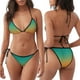 thumbnail image 3 of Fotbe Orange To Teal Gradient1 Traje de Baño para Mujer de Dos Piezas – Bikini Sexy de Tirantes Tipo Halter con Diseño Triangular, 3 of 6