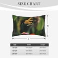 thumbnail image 4 of Lsque butterflies and floral Pattern Pillow Case – Soft & Cozy Throw Pillow Cover, Hypoallergenic Cushion Case for Sleeping Women with Envelope Closure-14"x20", 4 of 6