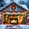 thumbnail image 2 of Cheapark Extra Large Christmas Garage Door Banner - Festive Yard & Porch Backcloth, Durable Fabric for Outdoor Holiday Party Decorations, 2 of 6