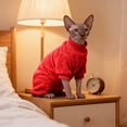 thumbnail image 5 of FEISHENTT Dog Fuzzy Velvet Pajamas,Dog Winter Cloth for Small Dogs Cat,Boy Girl,Pet Jumpsuit, Doggy Apparel Red 25x19x3 cm, 5 of 5