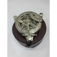 thumbnail image 3 of 4" Triangular Beautiful Nautical Sundial Compass West London With Case, 3 of 3