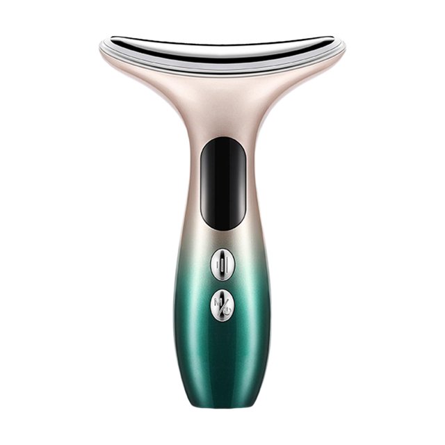 Masajeador eléctrico de rostro y cuello con calor de 45 degreeC para reafirmar la piel y levantar el cuello. Degradado