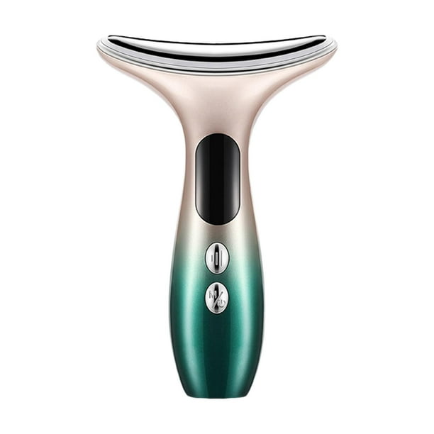Masajeador eléctrico de rostro y cuello con calor de 45 degreeC para reafirmar la piel y levantar el cuello. Degradado