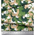 thumbnail image 2 of Soimoi Poly Georgette Fabric Animals & Texture Print Sewing Fabric Yard 42 Inch Wide, 2 of 3