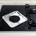thumbnail image 1 of BESTYASH 4Set Silver Square Gas Range Drip Pans for Cooking 11.8x11.8x0.5in, 1 of 7