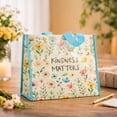 thumbnail image 6 of Current Kindness Medium Gift Tote Bags - Set of 3, 9 1/2 x 5 x 9"H, Reusable Durable Gift Bag, Lightweight, Eco-Friendly Gift Presentation, Any Occasion, 6 of 6