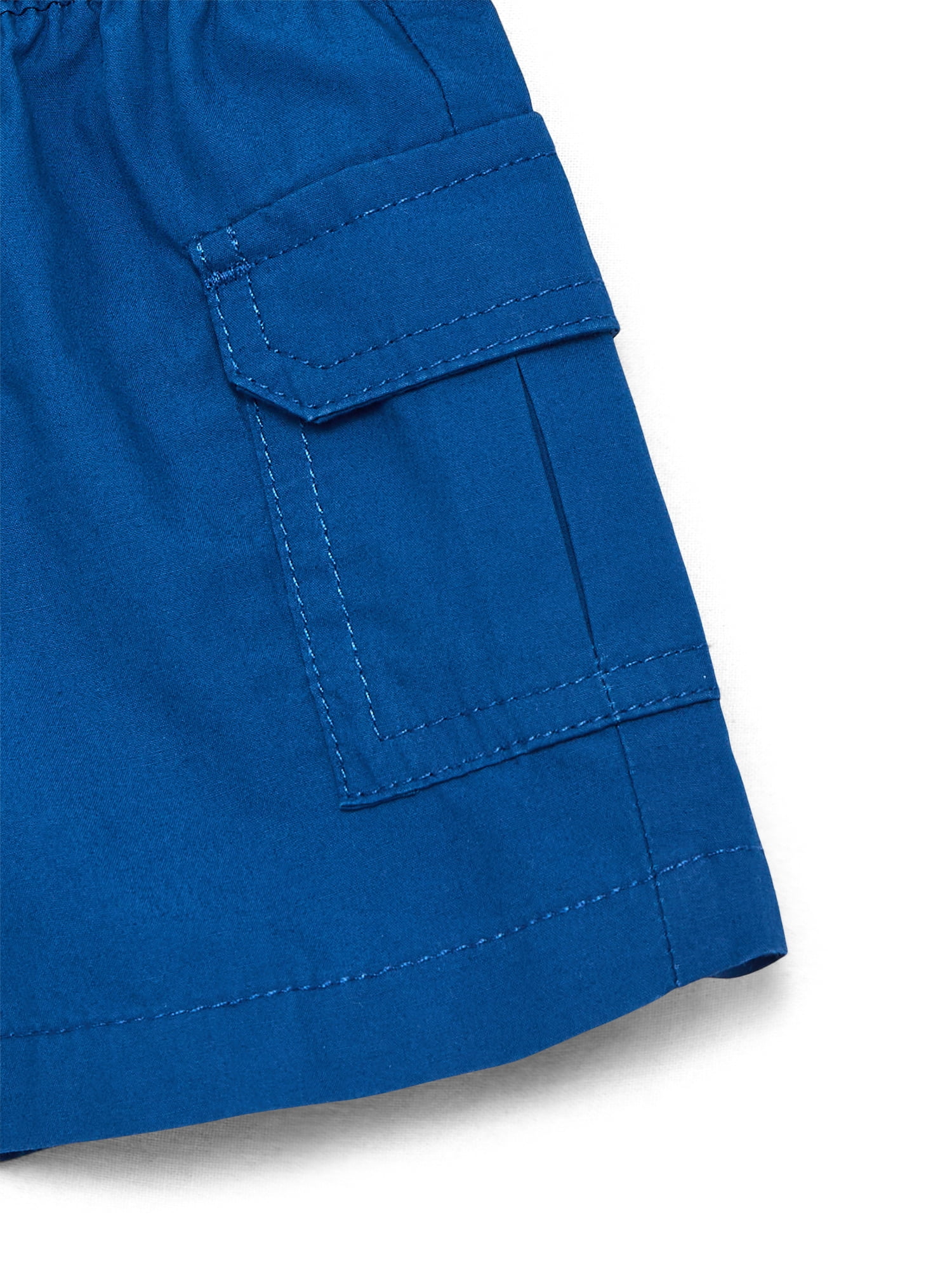 Wonder Nation Baby Boys Cotton Poplin Cargo Shorts, Sizes 0M-24M