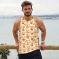 thumbnail image 6 of Salouo Fall Leaves for Men's Tank Tops,Sleeveless Muscle Shirts for Men Quick Dry Workout Tank Top Gym Muscle Tee Fitness Bodybuilding Sleeveless T Shirt-4X-Large, 6 of 7