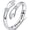 Silver JZ115, variant on Open Hug Ring Gold Plated Adjustable Silver Ring With Diamond Treatment Open Mouth Fashion Jewelry For Women Today