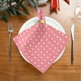 thumbnail image 4 of Iauyy Satin Napkins Set of 6- Star- Pink1 DIY Printing Decoration Cloth Napkin- Easy Care for Home/Party, 4 of 8
