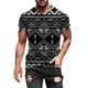 thumbnail image 1 of Camiseta con escote de verano a la moda para hombre Patrón de impresión 3D Manga corta Pompotops oipoqjl6187, 1 of 5