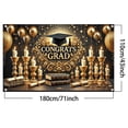 thumbnail image 3 of Danhjin Fond Polyester Félicitations Grad Backd Grad Backd Collation des Grades Décorations Backd Backdrop, 3 of 6